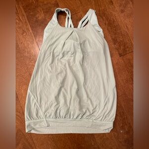 lululemon pale mint green double-strap workout tank